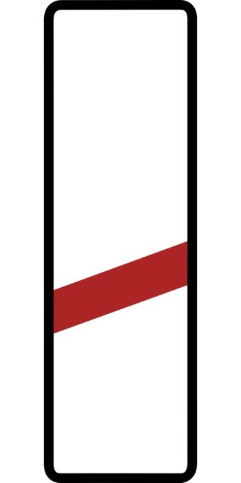 Road waning as a clipart
