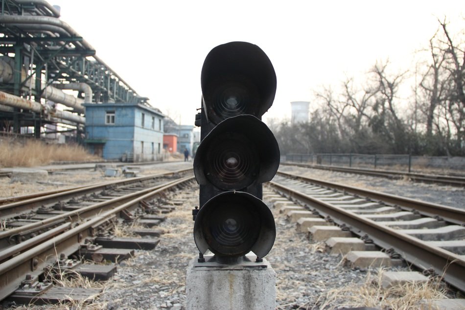 Lamp near the railway
