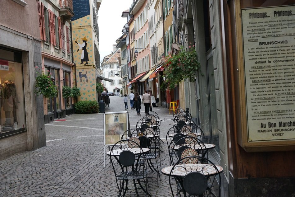 street cafe in the historic city