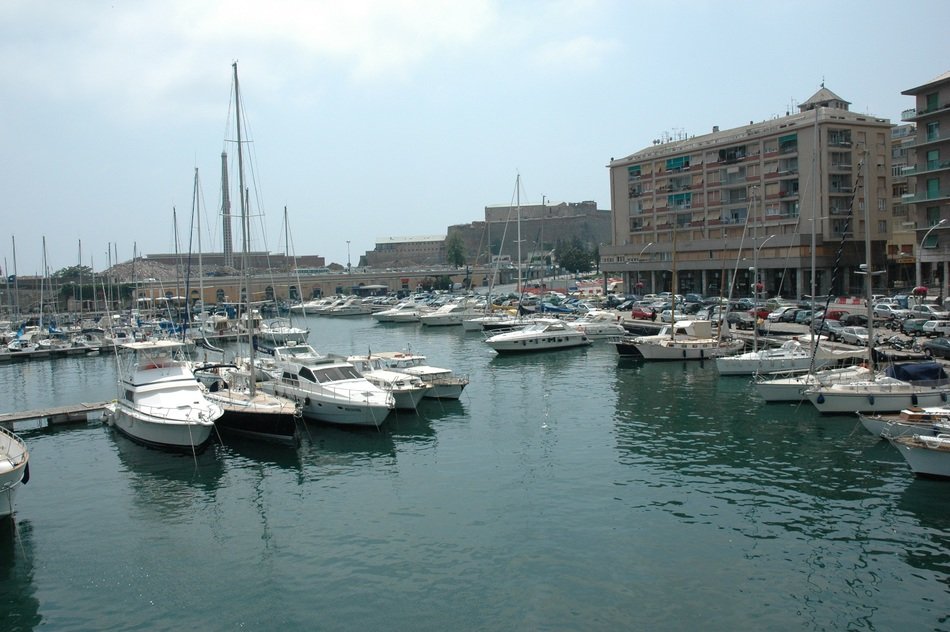 Yachts in the port of Savona