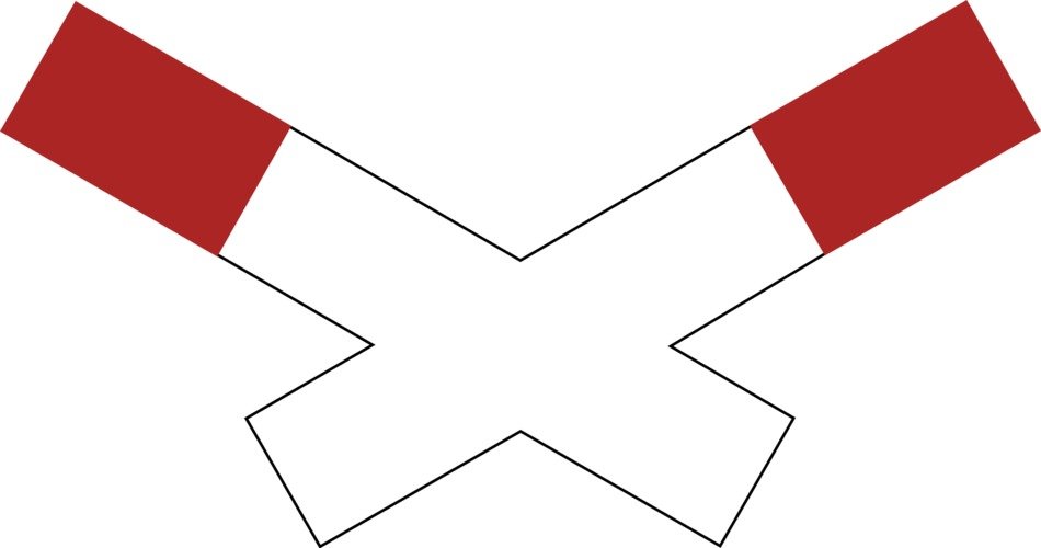 Ä°llustration of Railway crossing sign
