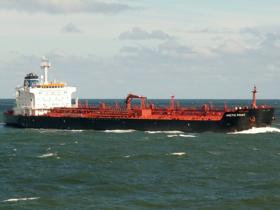 cargo ship in the Arctic