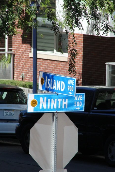 Blue Street Sign Free Image Download