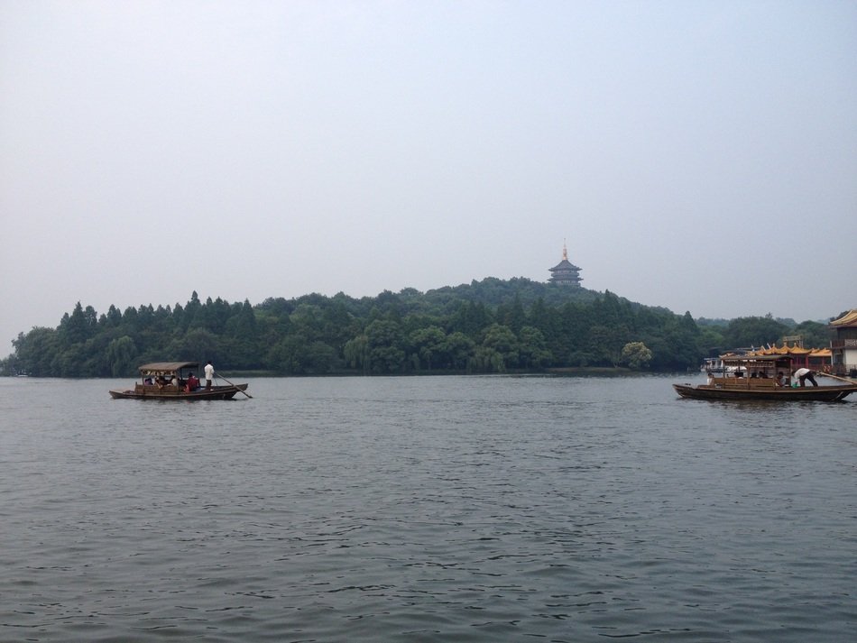 boats in the west lake