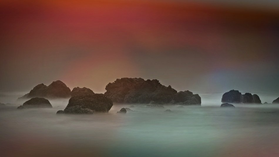rocky coast atmosphere