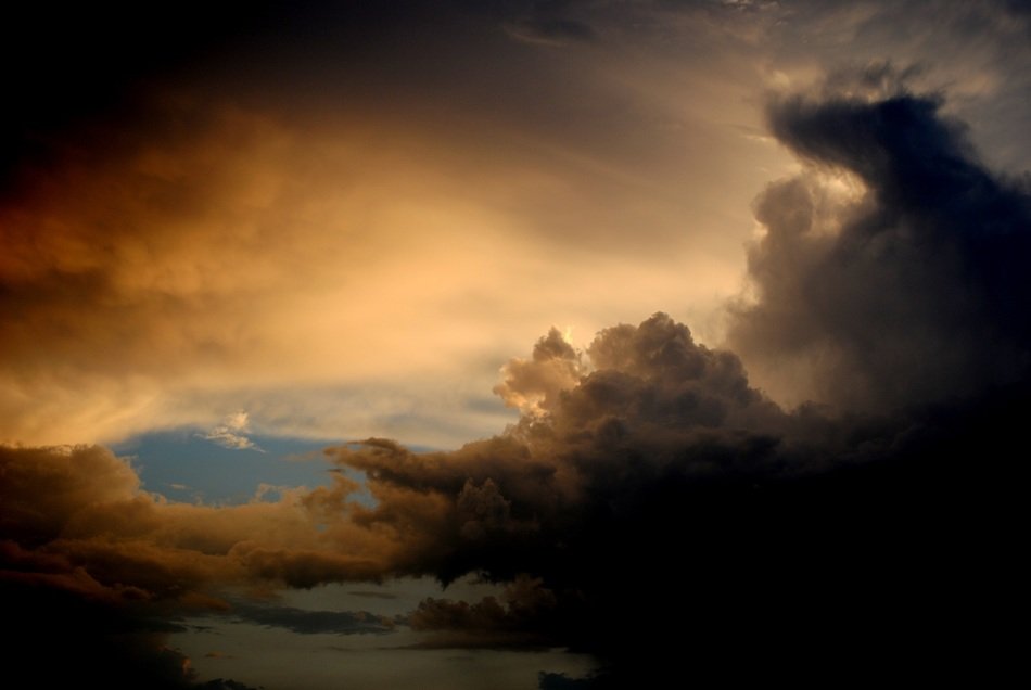 Beautiful and colorful clouds in sky