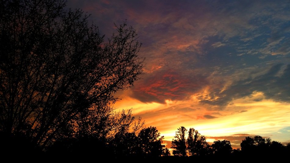 sunset, clouds ,silver ,lining,evening