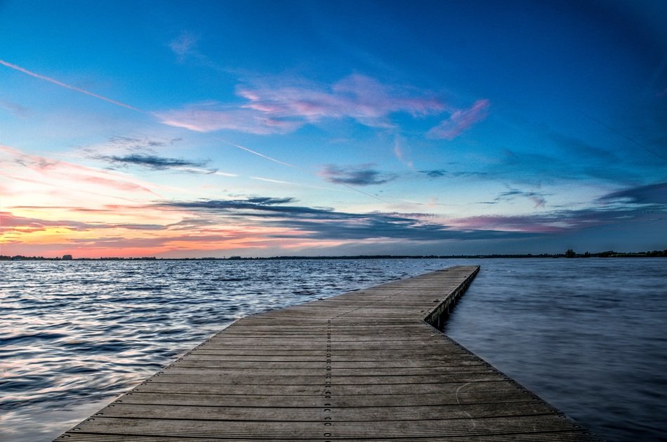 pier stretching into the sea