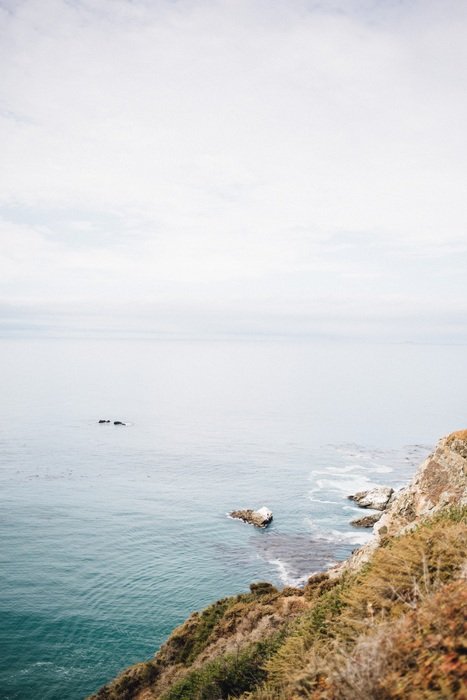 rock landscape at the ocean