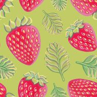 Seamless pattern with strawberries N27