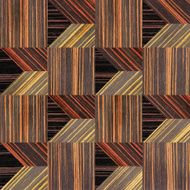 Abstract paneling pattern - seamless background Ebony wood
