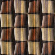 Abstract paneling pattern - seamless background Ebony wood N2