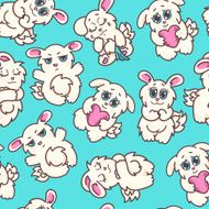 Vector bunnies illustration N3