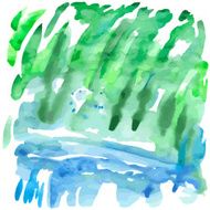 Abstract sea watercolor background