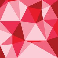 Abstract red with polygonal pattern on the wall