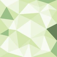 Abstract green with polygonal pattern on the wall