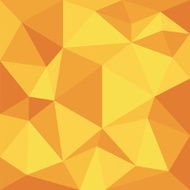 Abstract orange with polygonal pattern on the wall N2