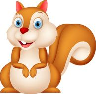 Happy Squirrel Cartoon N4