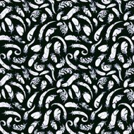 Feathers seamless pattern N21