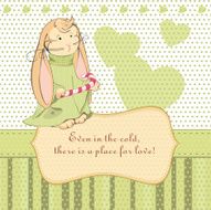 love the Bunny in extended jacket with delicious candy