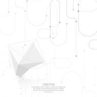 Abstract polygonal geometric shape N2