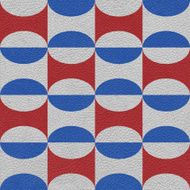 Abstract decorative tiles - seamless pattern red-blue color N2