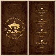 Menu for restaurant cafe bar coffee house N38