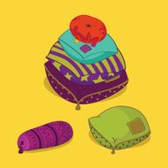 Decorative pillows Eps10