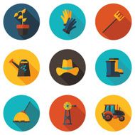 farming flat icons
