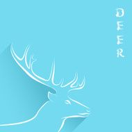 Background With Head Of Deer N2