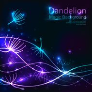 Party design template with Dandelions N2
