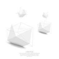 Abstract polygonal geometric shape N3