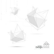 Abstract polygonal geometric shape N4