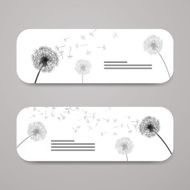 Vector Dandelion Banners