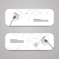 Vector Dandelion Banners N2