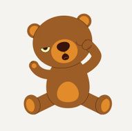 Sitting bear
