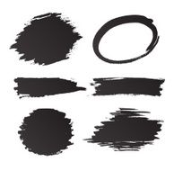 Set of grunge vector and ink
