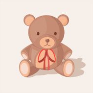 Bear Doll Objects Sweet Cute Vector N2