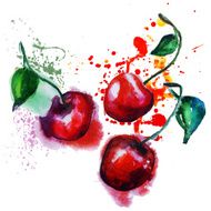 Watercolor Cherry N2