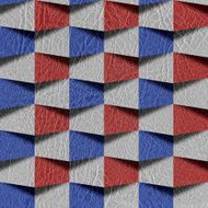 Abstract paneling pattern - seamless red-blue national colors