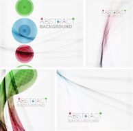 Corporate white background with gentle flowing waves N108
