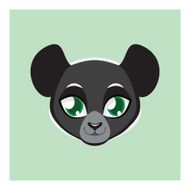 Cute indri portrait