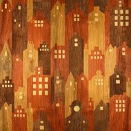 Abstract architectural building - seamless background differen