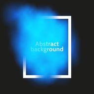 Color fog in a frame Vector illustration
