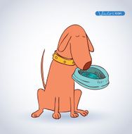 cartoon dog Vector illustration N5