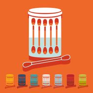 Flat design cotton swabs N3