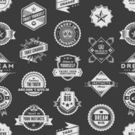 Vintage Label Seamless Pattern N2