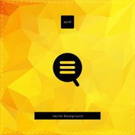 Abstract vector yellow polygonal background