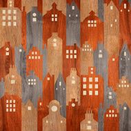 Abstract architectural building - seamless background differen colors