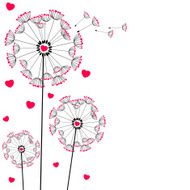Greeting card with dandellion N2